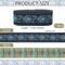10 Yards Boho Jacquard Fabric Trim with Embroidered Flowers - Blue, 2 Inch Ethnic Style Floral Ribbon for Sewing, Handmade Bag Strap Making & DIY Clothing Decoration